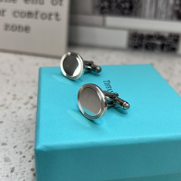 NEW Tiffany & Co. Sterling Silver Cuff Links - Picture 3 of 6
